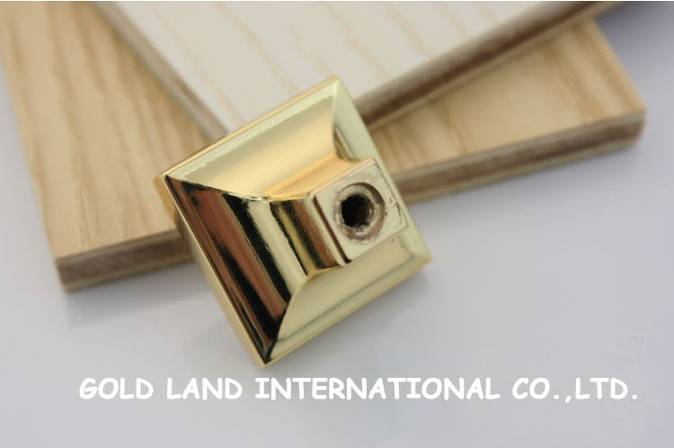 l25xw25xh21mm 24k golden color k9 crystal glass kitchen cabinet drawer furniture knobs