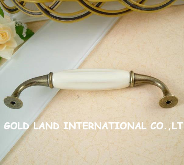 128mm ceramic zinc alloy handle kitchen cabinet furniture handle