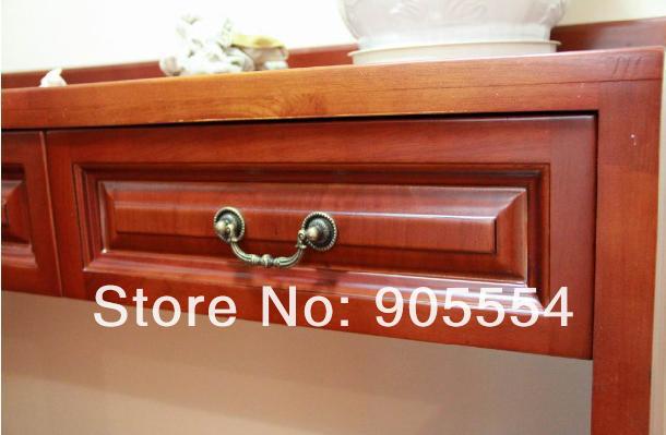 64mm bronze-colored zinc alloy antique drawer wardrobe door cupboard handle