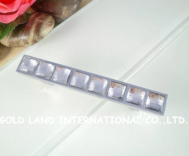 64mm crystal glass cabinet furniture handle