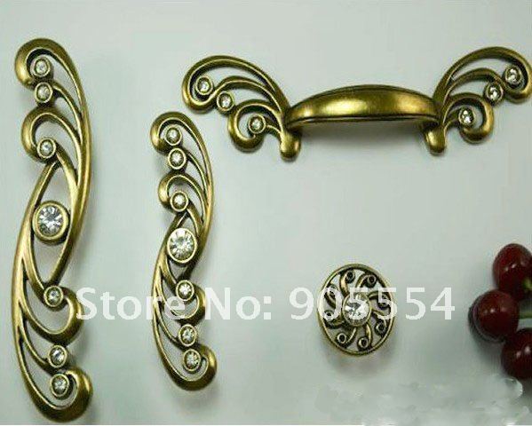 64mm l170xw14xh23mm butterfly bronze-coloured zinc alloy drawer handle - Click Image to Close