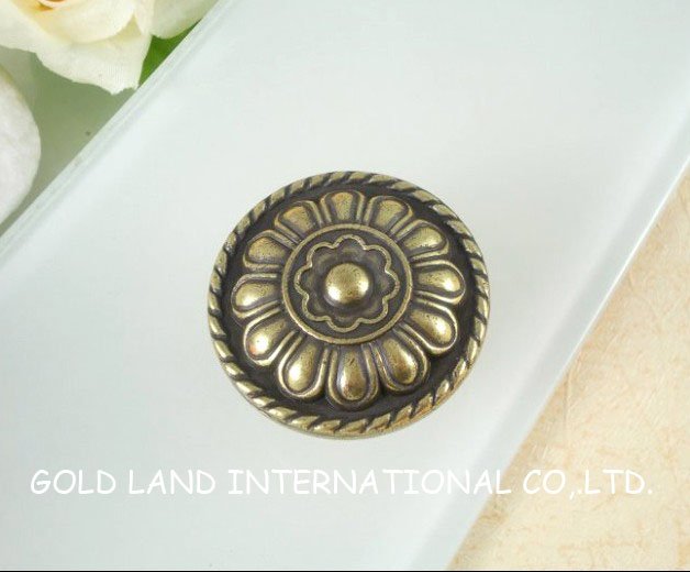 d32xh22mm bronze-colored zinc alloy handle knobs for drawer cabinet and furniture