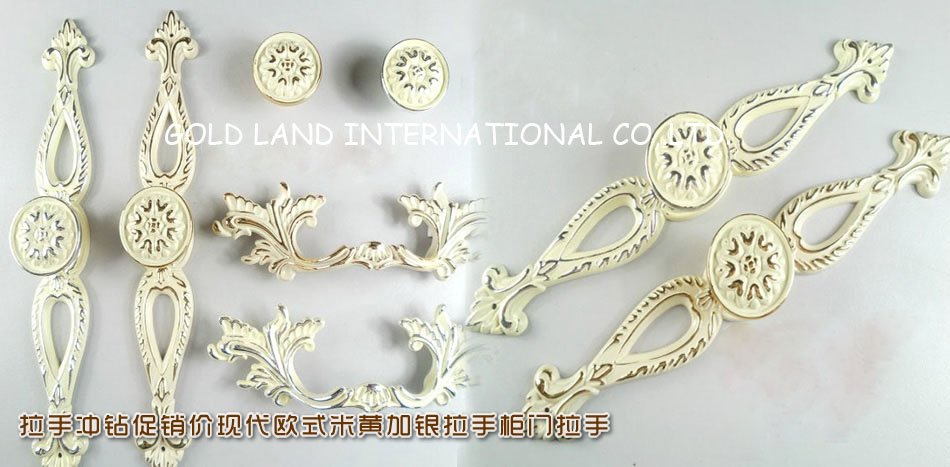 l196xh25mm antique golden zinc alloy bedroom cabinet handle/handle and knob/whole