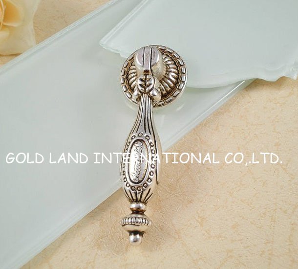 l69mmxh16mm solider antique silver zinc alloy furniture handle and knob/cabinet handle drop catch for furniture