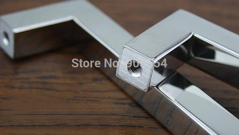 224mm w12mm l236xw12xh35mm chrome color zinc alloy caibnet bedroom handle - Click Image to Close
