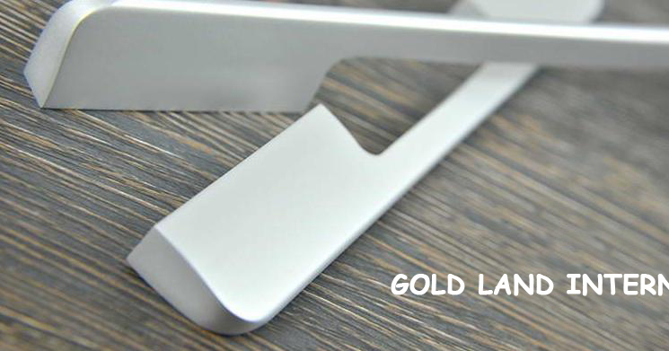 384mm nickel color aluminum alloy door handle furniture handle