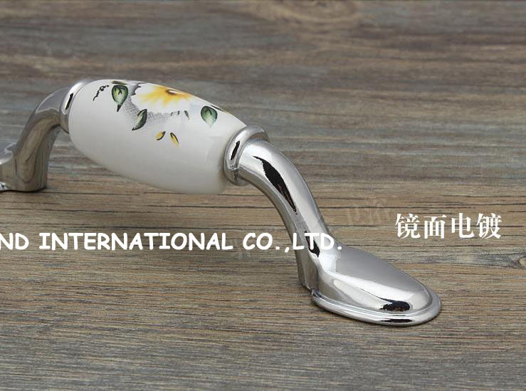 76mm ceramics drawer pull cabinet kitchen furniture handle wardrobe handle