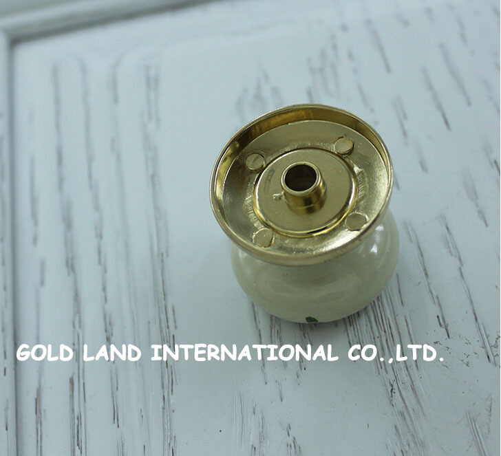 d38mm 10pcs luxury gold zinc alloy pull flower printed ceramic modern classic handle kitchen cabinet furniture konb