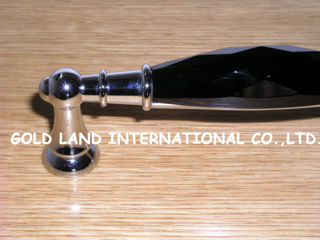 128mm crystal glass handle furniture handles/ wardrobe door handle
