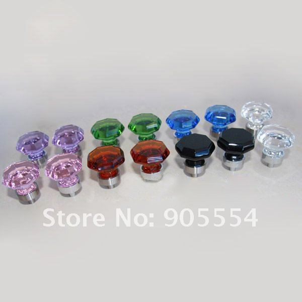 d33mmxh40mm tawny crystal glass furniture knobs/ kitchen knob