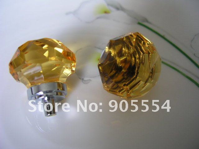 d33xh44mm tawny crystal glass cabinet knob/bedroom knob