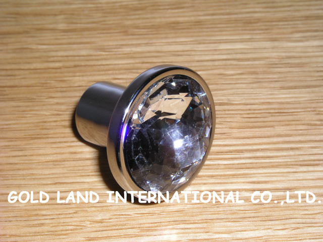 d34mm crystal glass furniture drawer cabinet knobs