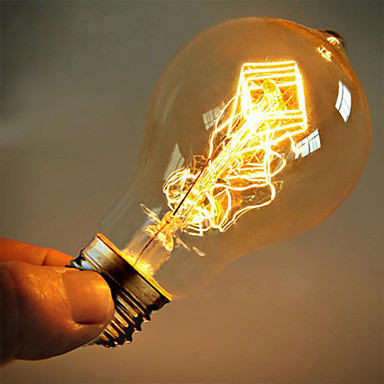 2pcs a19 e27 40w edison vintage bulb lamp filament retro light industrial incandescent light 110/220v
