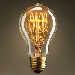 2pcs a19 e27 60w edison lamp light bulb vintage filament retro industrial incandescent light 110/220v