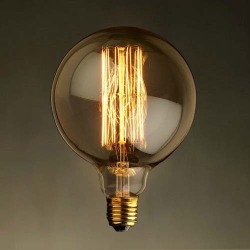2pcs g95 40w e27 vintage retro industry style transparent incandescent bulb110/220v,edison bulb lamp light