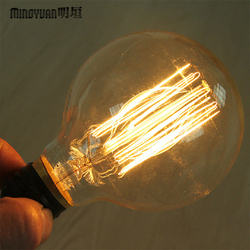 2pcs g95 40w e27 vintage retro industry style transparent incandescent bulb110/220v,edison bulb lamp light