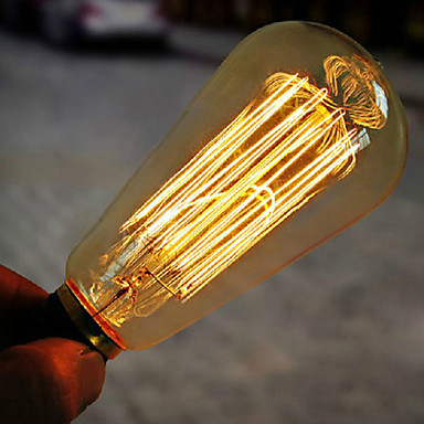 2pcs st64 60w edison bulb lamp lampada retro vintage industrial incandescent light