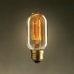 2pcs t45 40w e27 retro industry incandescent bulb edison style,vintage edison light bulb lamp