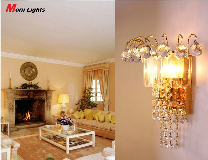 wall lamp crystal wall lamp modern brief stair aisle lights modern wall lights top k9 crystal wall sconce lighting