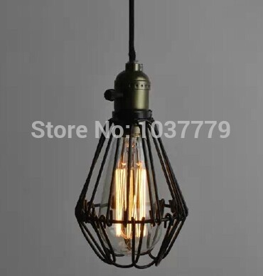 iron cage the vintage loft items,edison pendant lamps for dining room,living room,bed room