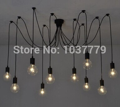 10-arm diy rh designer loft american country industrial warehouse edison vintage ceiling lamps for home