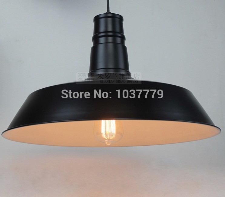 5pcs/pack iron shade black finished e27 fitting edison chandelier industrial style vintage pendant lamp