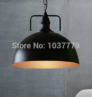 5pcs/pack iron shade black finished e27 fitting edison chandelier industrial style vintage pendant lamp