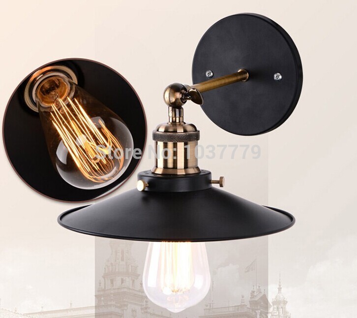 8pcs/lot vintage brass socket iron wall lamps