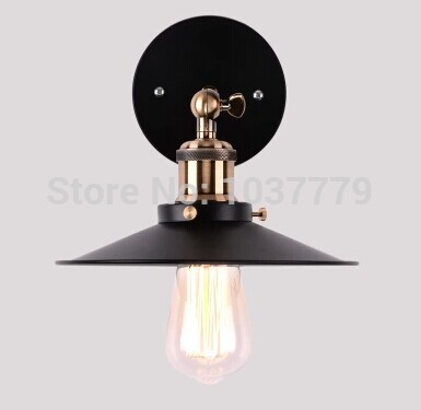 competitive price 3pcs/lot black iron finished vintage lightings edison industrial wall lamps