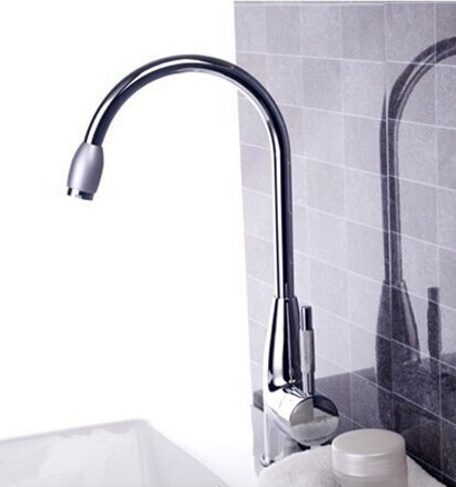 and cold water brass kitchen mixer faucet, chromed polished ceramic valve kitchen tap