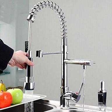 contemporary chrome finish single handle pull out kitchen faucets tap ,torneira para pia cozinha grifo