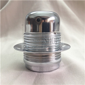 wholes price 100pcs e27 screw base lamp ceiling e27 earth wire ceramic lamp holder with three screw hole connector sockets