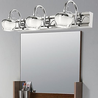 modern simple artistic led bathroom mirror light ,led wall lamp light with 3 lights wall sconce