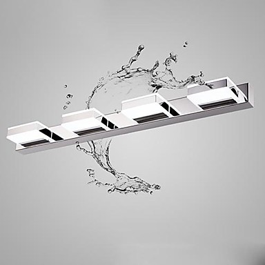 modern simple artistic led mirror bathroom light ,led wall lamp with 4 lights wall sconces