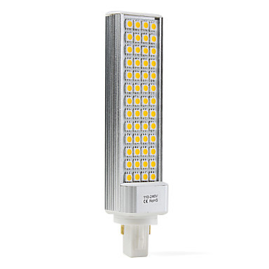 10pcs/lot g24 led g24 10w 52*5050smd ac110-240v white/warm white light led corn bulb
