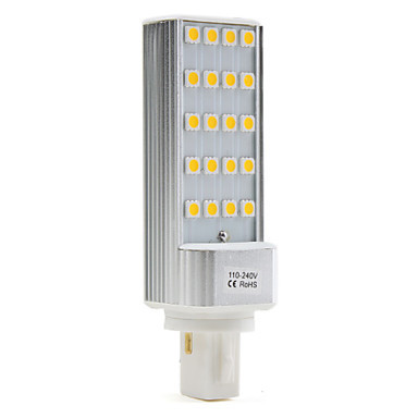 10pcs/lot g24 led g24 4w 20*5050smd ac110-240v white/warm white light led corn bulb