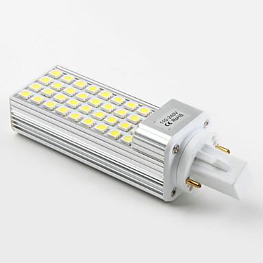 10pcs/lot g24 led g24 5w 36*5050smd ac110-240v white/warm white light led corn bulb
