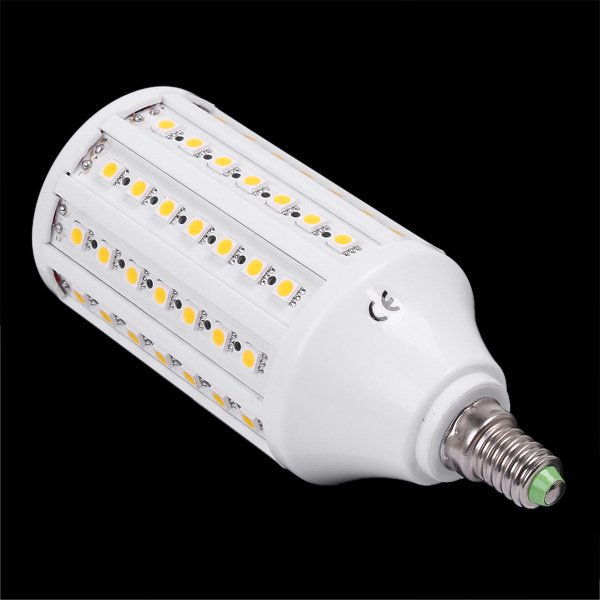 1pcs/lots e14 led corn bulb 13w ac85-265v 1550lm 86*smd5050 warm white/white lamp