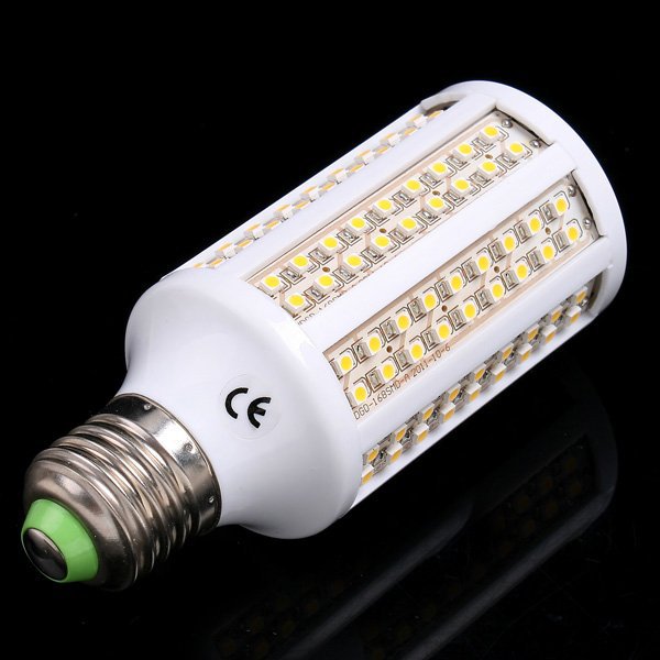 1pcs/lots e27 led corn bulb 9w ac85-265v 840lm 168*smd3528 warm white/white lamp