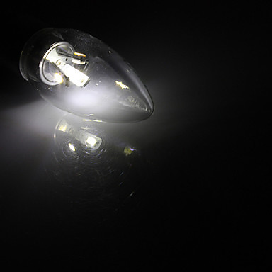 30pcs/lot e14 led candle light 6*smd5630 ac85-265v 3w 300lm warm white/whire led lamp bulb e14 for home