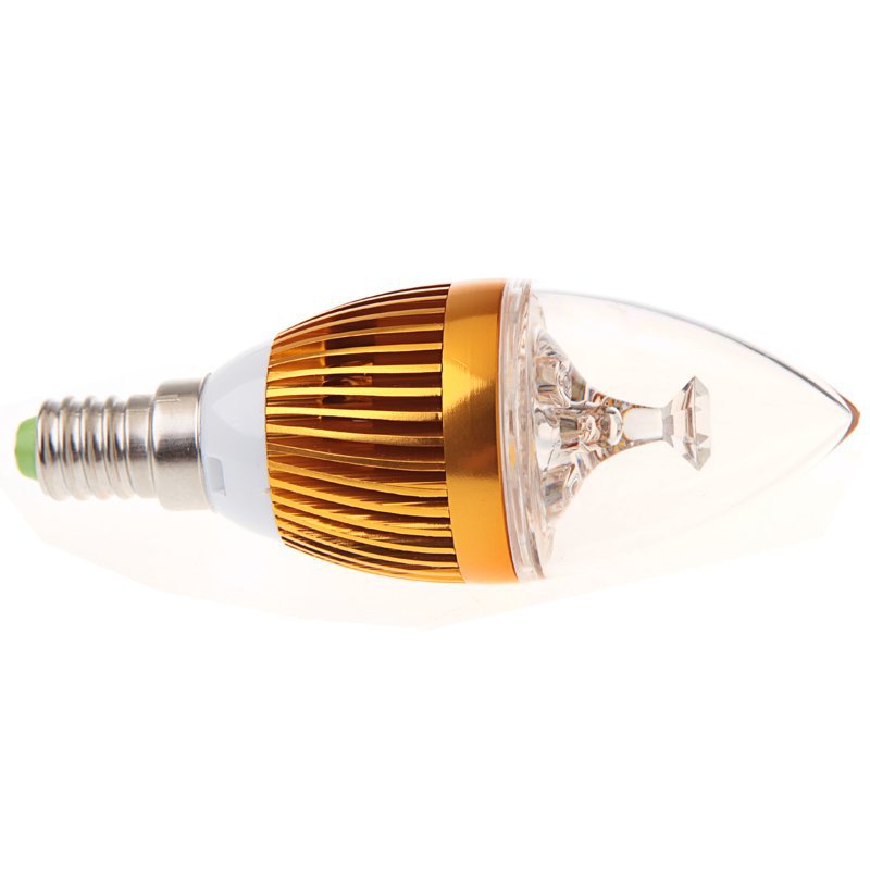 5pcs/lot e14 led candle light 85-265v 3w 300lm warm white/whire led lamp bulb e14 for home