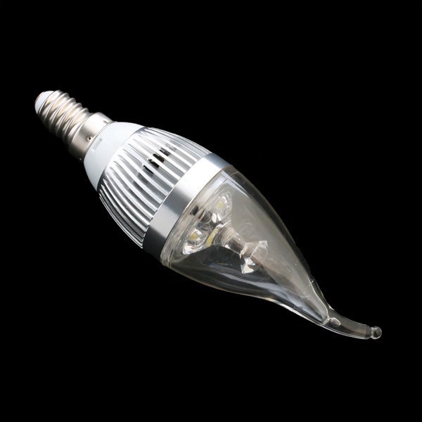 5pcs/lot e14 led candle light ac85-265v 3w 270lm warm white/whire led lamp bulb e14 for home
