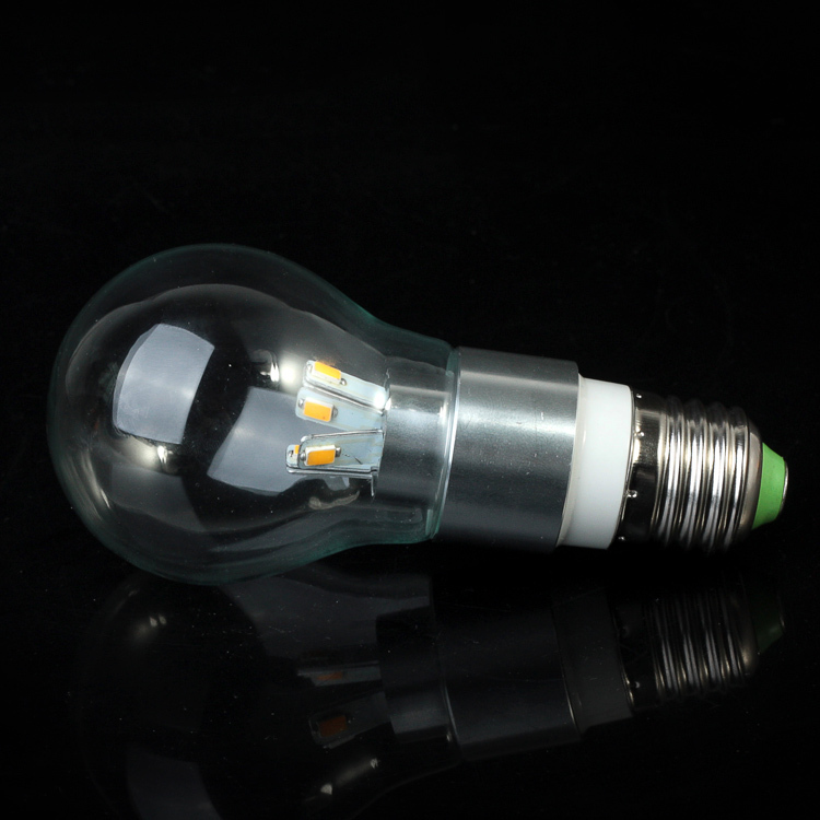 5pcs/lots led lamps bulbs e27 5w 220v/110v 450lm warm white/white glass design lamps for home