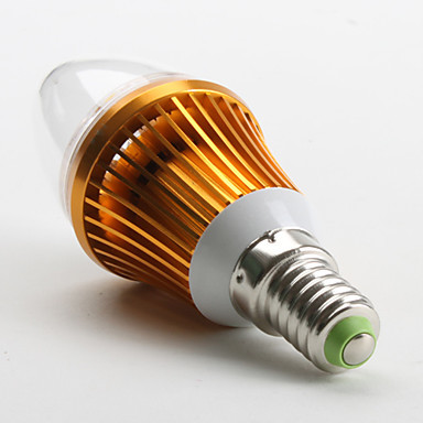6pcs/lot led e14 candle light ac110/220v 3w warm white/whire lamp bulb e14