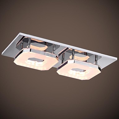 acrylic flush mount modern led ceiling lamp light with 2 lights for living room home lighting,luninaria de teto