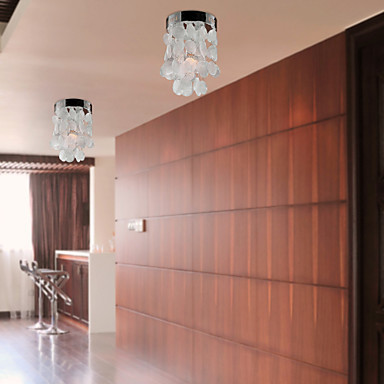 finish shell flush mounted modern led ceiling light lamp for home, lustres de sala teto