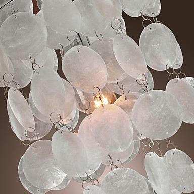 finish shell flush mounted modern led ceiling light lamp for home, lustres de sala teto - Click Image to Close