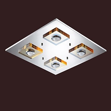 flush mount crystal led ceiling light lamp with 4 lights for home lighting ,lustres de luminaria teto - Click Image to Close
