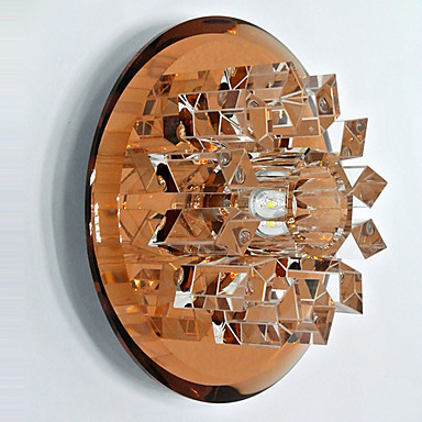 flush mount modern led ceiling lights lamp with 1 light lustre de cristal - Click Image to Close