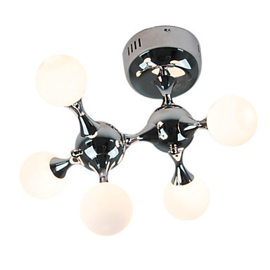 flush mount modern led crystal ceiling lamp light with 5 lights for living room bedroom lighitng